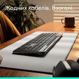 Клавіатура Logitech Slim Solar+ Bluetooth Graphite (920-013764) - мініатюра 4