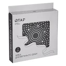 Верхній душ Qtap Hlavova D 230 мм круглий QTHLA107BLM45788 Black matt, Чорний матовий - мініатюра 4