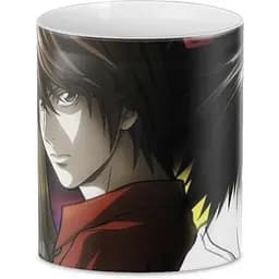 Кухоль GeekLand Death Note- Ель, Лайт, Миса J.02.24 330 мл сірий