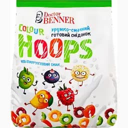 Завтрак Doctor Benner Colour Colour Hoops мультифруктовый вкус 400 г
