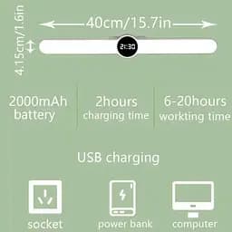 Портативна лампа B20 with clock 1800mAh White - мініатюра 5