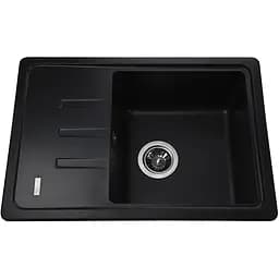 Гранітна мийка Globus Lux Mono чорний 620х435мм-А0002