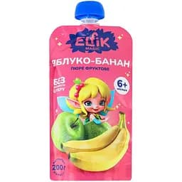 Набор фруктовое пюре Elfik Magic Яблоко-банан 200 г 6 шт.