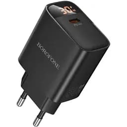 Сетевое зарядное устройство для Borofone BA97A Ilustre single-port PD30W charger with digital display EU черный