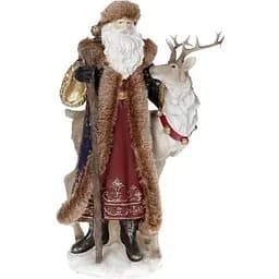 Статуетка декоративна Bona "Санта з Оленем" 22х15х38,5 см dec0008579