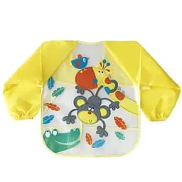 Слинявчик із рукавами "Мавпа" Mega Zayka MGZ-0610-5 клейончастий, на зав'язках