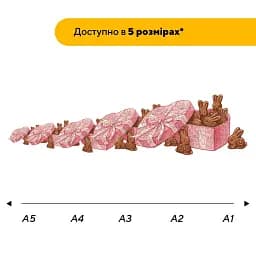 Деревяний фігурний пазл Шоколадні Зайченята, А3, Картонна коробка 200 елементів - мініатюра 2