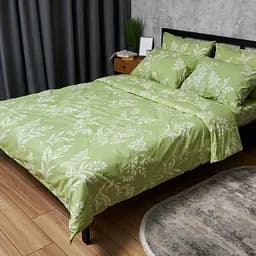 Комплект постільної білизни Moon&Star Бязь Gold Люкс Verdant Spring Полуторний Євро 160х220 наволочки 4х70х70