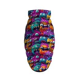 Курточка для собак Waudog Clothes малюнок Зубасті монстри L55 В 77-80 см С 50-55 см - мініатюра 4