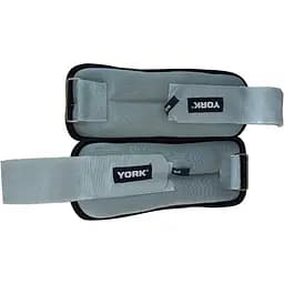 Утяжелители York Fitness Soft для рук и ног 2х1кг серый