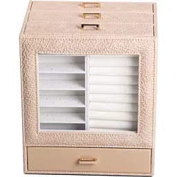 Скринька-комод Yiwu для прикрас 23x20x15 см бежева HP-5-16CR