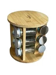 Органайзер для спецій Bohmann BH 7864-12 набір 12 скляних баночок підставка лійка