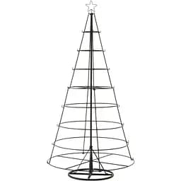 Ялинка металева J-line каркасна 188 см чорна (96743)