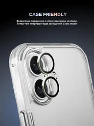 Захисне скло для камери Apple iPhone 17, Supreme BI, зелений колір, з рамкою, глянцеве скло для захисту лінз, протиударне, прозоре, з клейовим шаром по контуру, не впливає на якість фото, ArmorStandart (ARM86444) - мініатюра 6