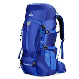 Туристический рюкзак Hinshenglong Slow Journey 70л синий с креплением MOLLE спортивная сумка для путешествий вместительный Yiwu SJ-0036-2BL