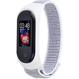 Ремінець Uwatch Replacement Nylon Strap for Mi Band 3/4/5 White
