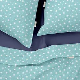 Комплект постільної білизни Cosas Mint starfall CS1 Полуторний м'ята (StarfallMint_El-DarkBlue_160) - мініатюра 6