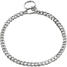 Нашийник для собак Sprenger Collar Flat Narrow Link коротка ланка 3 мм з ограновуванням, хромована сталь