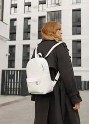 Жіночий рюкзак Sambag Brix Classic білий 35 х 25 х 12 см (14511008) - мініатюра 2