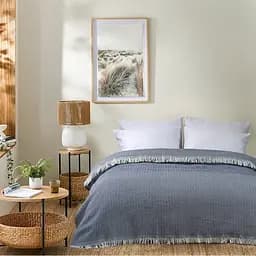 Покрывало Lotus Home Retimna lacivert 240х220 см синее (svt-2000022319126)