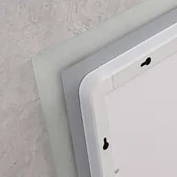 Дзеркало Mixxus Flat MR04-80x60 (LED Touch, годинник, антизапотівання, димер, регулювання яскравості) MI6928 - мініатюра 5