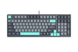 Клавиатура A4Tech FS300 Panda Rock Climbing, черный/Grey, USB, игровая, подсветка кнопок, защита от брызг, 1.8 м, UA/RU/US