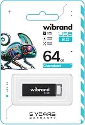 USB Flash Wibrand USB 2.0 Chameleon 64Gb Black - мініатюра 2