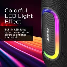 Акустична система 1.0 Energizer 16Вт Bluetooth 5.2/MicroSD/USB/AUX/FM,IPX65, чорна (BTS163) - мініатюра 4