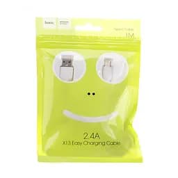 Кабель Hoco X13 Easy charged Type-C charging cable, ( L-1M ) White - мініатюра 2