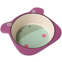 Тарелка Fissman глубокая из бамбукового волокна бегемотик 14х13 см (9471)