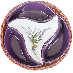 Набір сервірувальний в кошику 4 шт./23cm LAVENDER