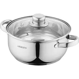Каструля Ardesto зі скляною кришкою Gemini Gourmet Aosta 2.7л нержавіюча сталь kuh0014706