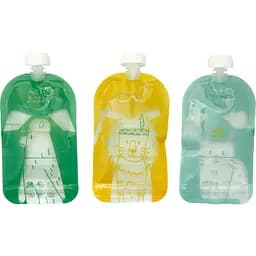 Паучі для пюре Badabulle різнокольорові (B004500)