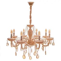 Люстра свічка Brille підвісна кришталева E14 40W G (BCL-689S/8)