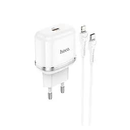 Адаптер HOCO Type-C to Lightning Cable Victorious single port charger set N24 |1Type-C, 20W/3A, PD/QC| - мініатюра 3