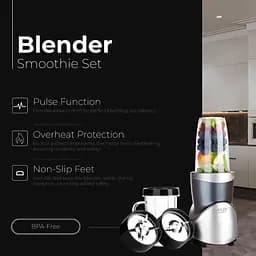 Фітнес-блендер Adler AD 4084 500Вт/Pulse/4 скляні пляшки 700мл, 2x500мл, 300мл (AD4084) - мініатюра 6