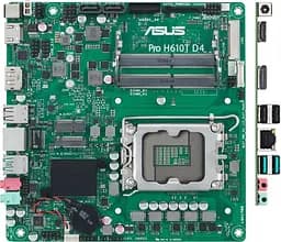 Материнська плата ASUS PRO H610T-CSM (PRO H610T-CSM) (Socket 1700, Intel H610, Mini-ITX)