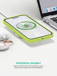 Силиконовый чехол с MagSafe для Apple iPhone 17, ICON2 MagCase, желтый, противоударный, панель с мягкой подкладкой, защита всего корпуса, поддержка беспроводной зарядки, совместим с защитными стеклами и пленками, ArmorStandart (ARM88990) - мініатюра 8
