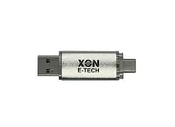 Флеш-накопичувач XON FlashDrive DuoConnect 128GB (USB 3.0 + USB Type-C) Сірий (FX3DX128MS 7607) - мініатюра 2