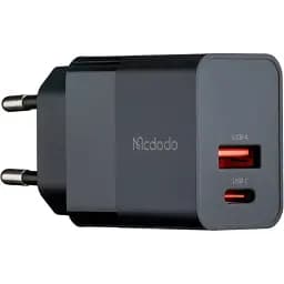 Мережевий зарядний пристрій McDodo Hydrogen Series 20W PD + QC Charger ( EU plug ) CH-1951 Чорний