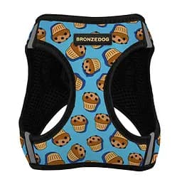 Шлея для собак Bronzedog Sport Vest Кекси S 20х16х3 см блакитна - мініатюра 2