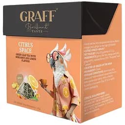 Чай зелений Graff Citrus space у пірамідках 36 г (20 шт. х 1.8 г) 