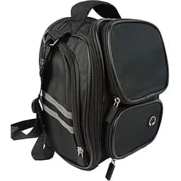 Мото сумка Riciclo на магнитах на бак мотоцикла с дождевиком черная sum0028835