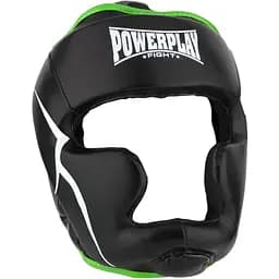 Боксерський тренувальний шолом PowerPlay 3100 PU XS Black/Green