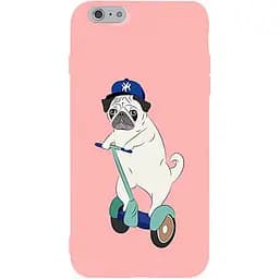 Чехол-накладка Toto Matt TPU 2 mm Print Case Apple iPhone 6/6s #2 Dog Skate Pink