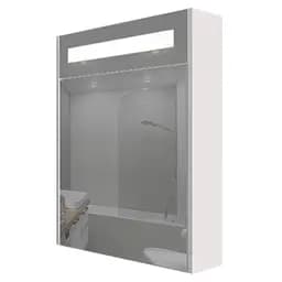 Дзеркальна шафа Nautilus Prime 60 см LED PRIME 600 Mc, Білий