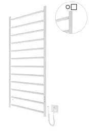 Електрична рушникосушарка HF Leeds 1170x530 white matte 6.1.0805.06.WM, Білий матовий, універсальне (коннектор), Електронний