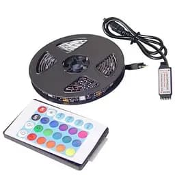 Светодиодная лента RGB USB 5050 с пультом, 2 м, для подсветки интерьера