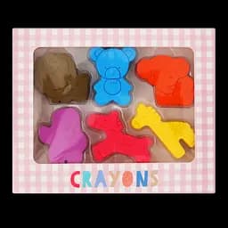 Набор карандашей-крайонов Offtop Зверьки, 6 шт. (880659)