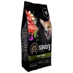 Сухой корм Savory All Breed для стерилизованных собак всех пород, со свежей индейкой, 3 кг